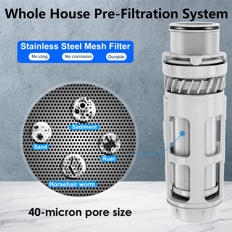 PRE AUTO2 Automatic Flushing Sediment Water Filter For Whole House Purification 2