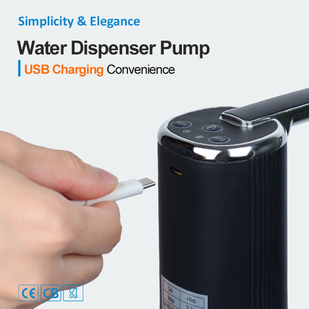 Mini Portable Water Pump USB Foldable Automatic Water Dispenser For Bottles 4
