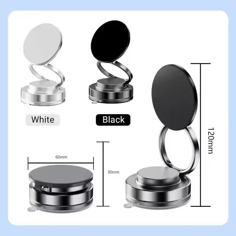 Magnetic Car Phone Holder With Vacuum Suction Cup Strong Magnetic Adsorption For Secure Mounting 6