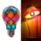 Hand Painted Stained Glass LED Light Bulb Romantic Mosaic Night Lamp For Home Decor 1