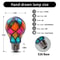 Hand Painted Stained Glass LED Light Bulb Romantic Mosaic Night Lamp For Home Decor 6