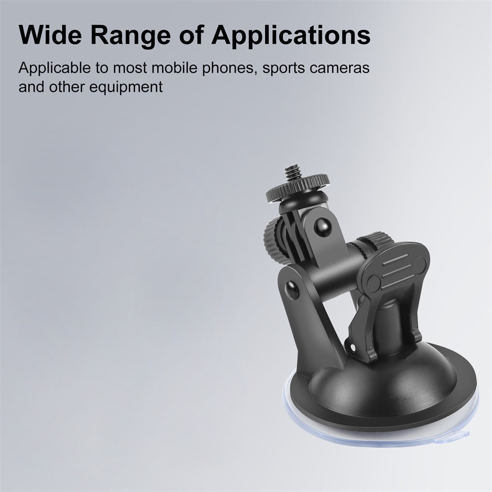Portable Car Suction Cup Holder For Action Cameras Video Recorders Rotatable Stand For Windshield 5