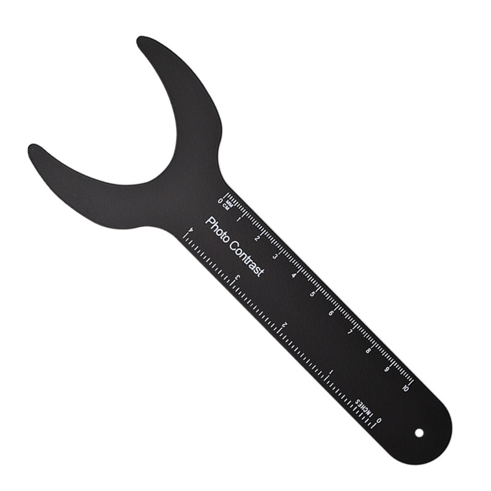 Orthodontic Cheek Plate With Scale Mark Autoclavable Metal Dentistry Tool For Professional Use 4