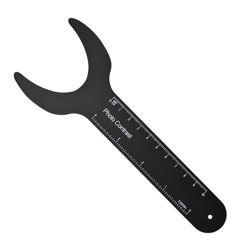 Orthodontic Cheek Plate With Scale Mark Autoclavable Metal Dentistry Tool For Professional Use 4