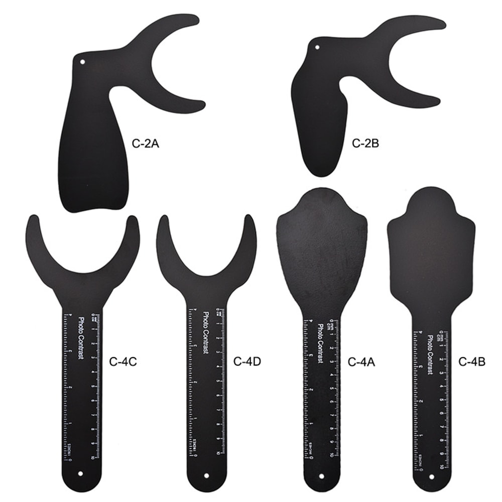 Orthodontic Cheek Plate With Scale Mark Autoclavable Metal Dentistry Tool For Professional Use 0