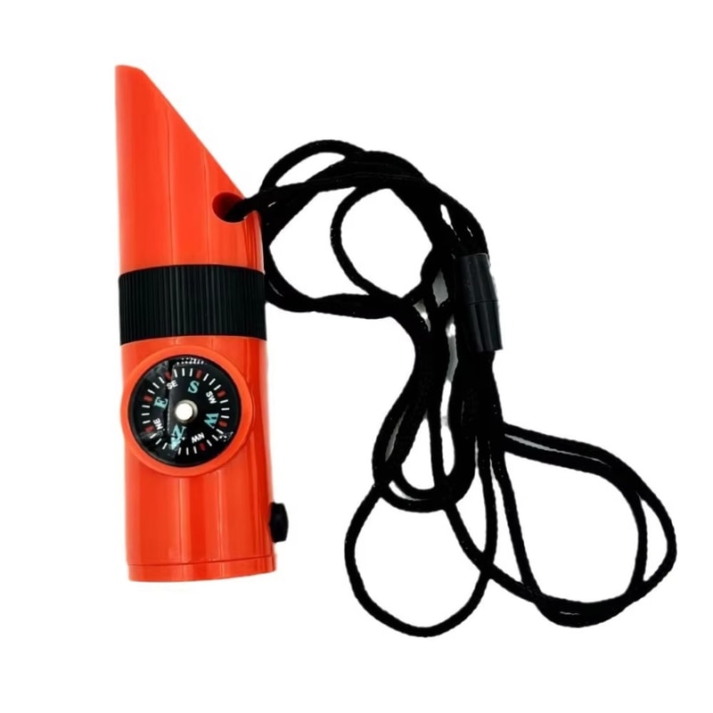 Emergency Survival Whistle With Compass And Multifunctional Tools Compact Outdoor Survival Kit 0