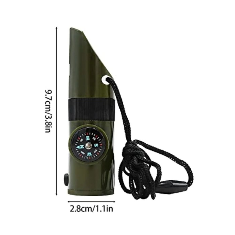 Emergency Survival Whistle With Compass And Multifunctional Tools Compact Outdoor Survival Kit 4