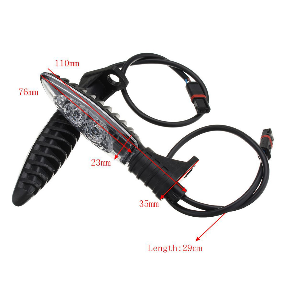 Motorcycle LED Turn Signal Indicator Light Blinker For Front Rear Universal Fit Waterproof High Vi 2