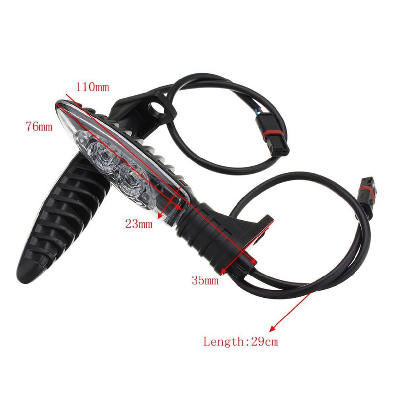 Motorcycle LED Turn Signal Indicator Light Blinker For Front Rear Universal Fit Waterproof High Vi 2