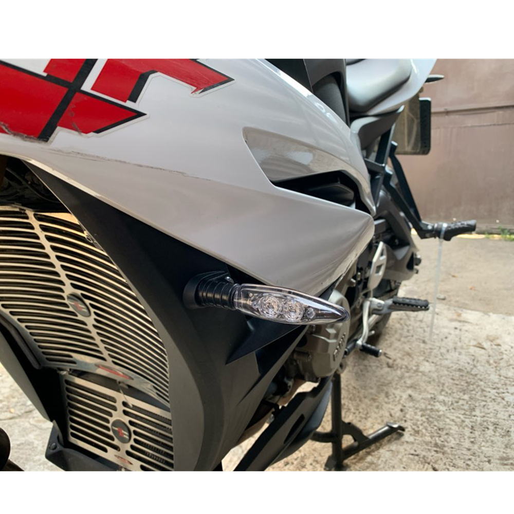 Motorcycle LED Turn Signal Indicator Light Blinker For Front Rear Universal Fit Waterproof High Vi 0