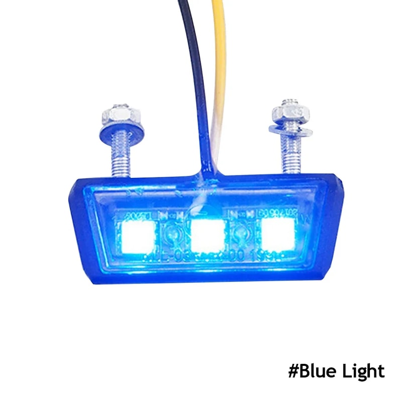 Universal Waterproof Motorcycle License Plate LED Tail Light Ultra Bright Rear Lamp For Motorcycle 9