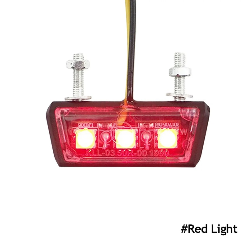 Universal Waterproof Motorcycle License Plate LED Tail Light Ultra Bright Rear Lamp For Motorcycle 7