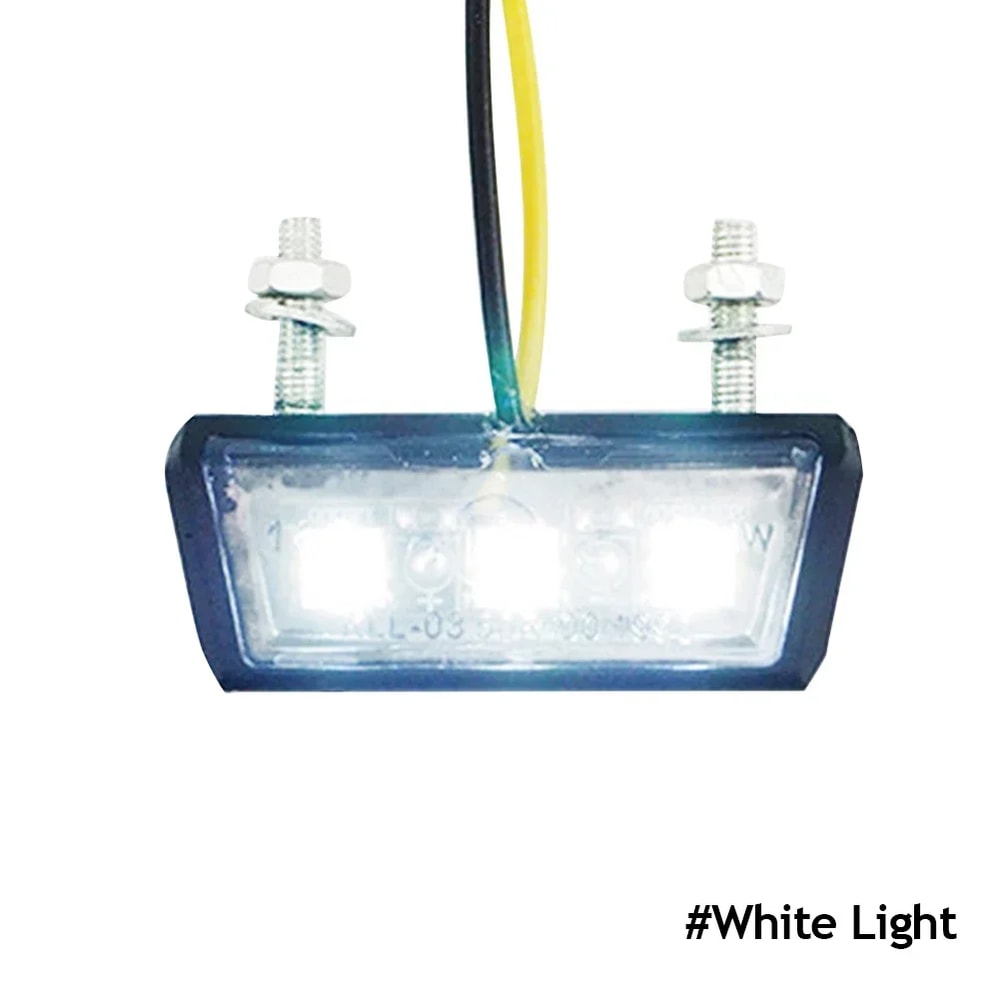 Universal Waterproof Motorcycle License Plate LED Tail Light Ultra Bright Rear Lamp For Motorcycle 3