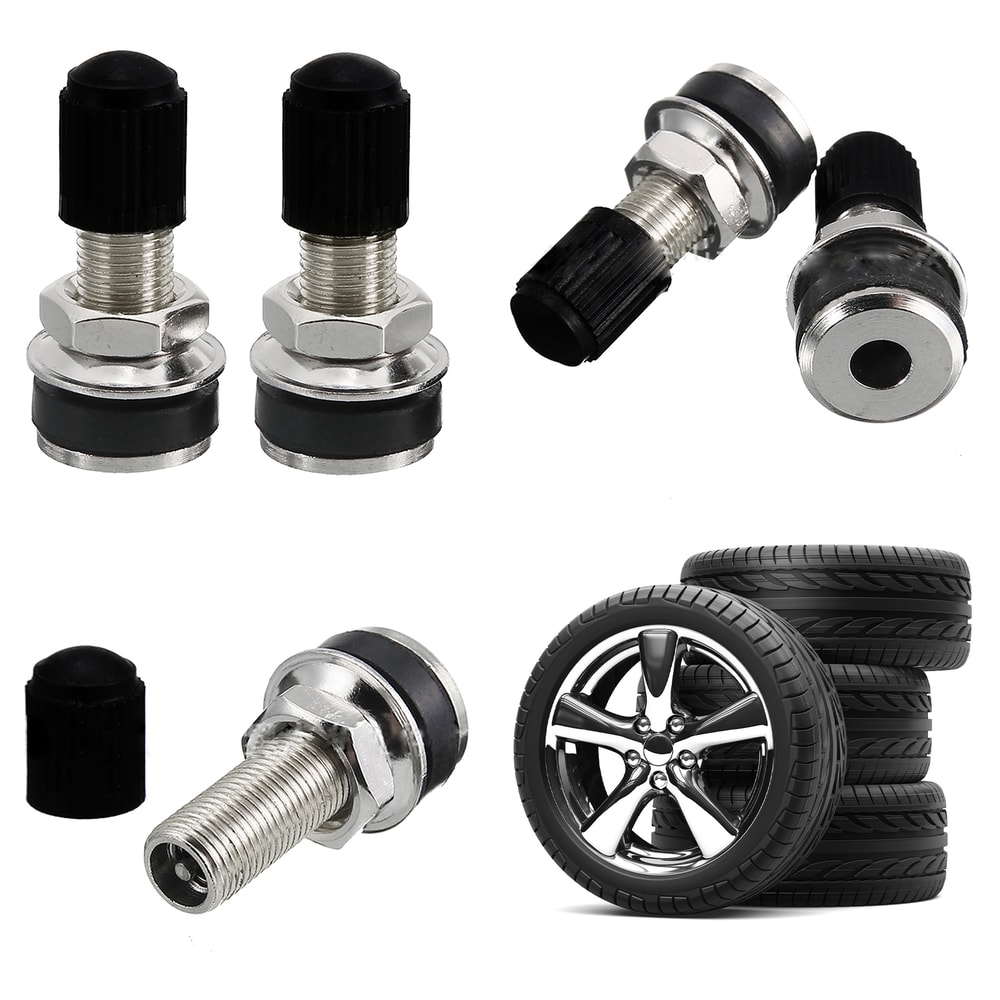 Motorcycle Tyre Valve Dustcap For Motorbike Scooter Quad Durable Zinc Alloy Replacement 2