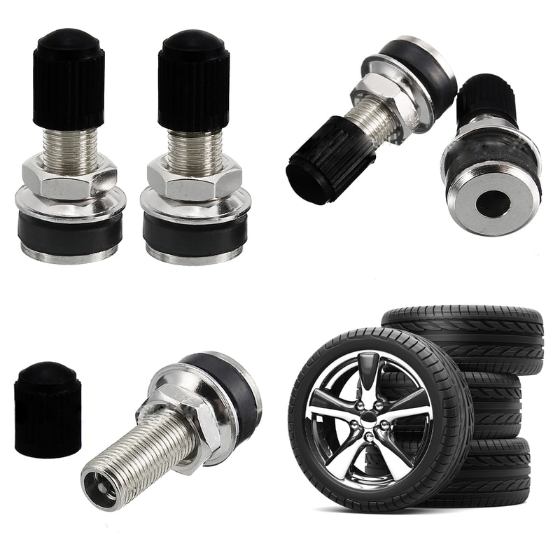 Motorcycle Tyre Valve Dustcap For Motorbike Scooter Quad Durable Zinc Alloy Replacement 2