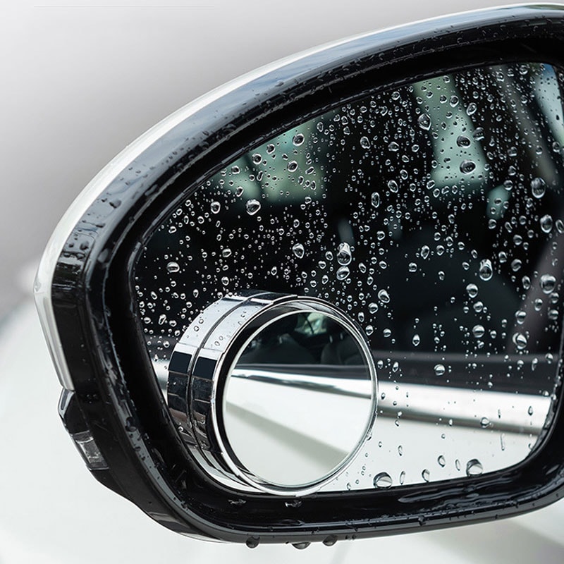 Adjustable Round Frame Blind Spot Mirror Wide Angle Car Auxiliary Rearview Mirror For Safer Reverse 0