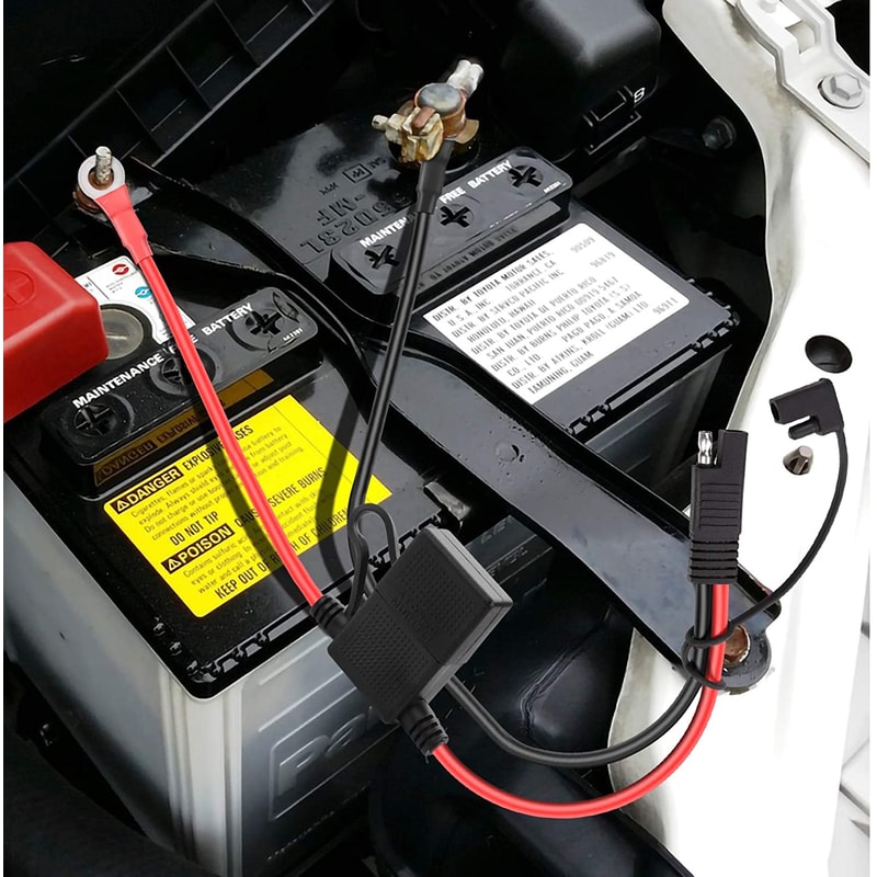 Motorcycle SAE To O Ring Connector Cable For Battery Charger Maintainer 1