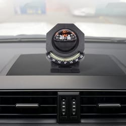 car dashboard compass with slope meter foldable, high precision navigation tool for vehicles & boats
