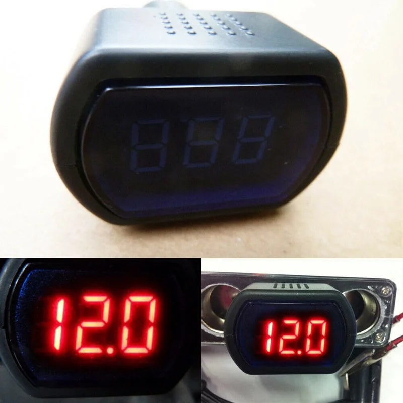 Digital LED Voltage Gauge For Car Battery Auto DC Voltage Monitoring 2