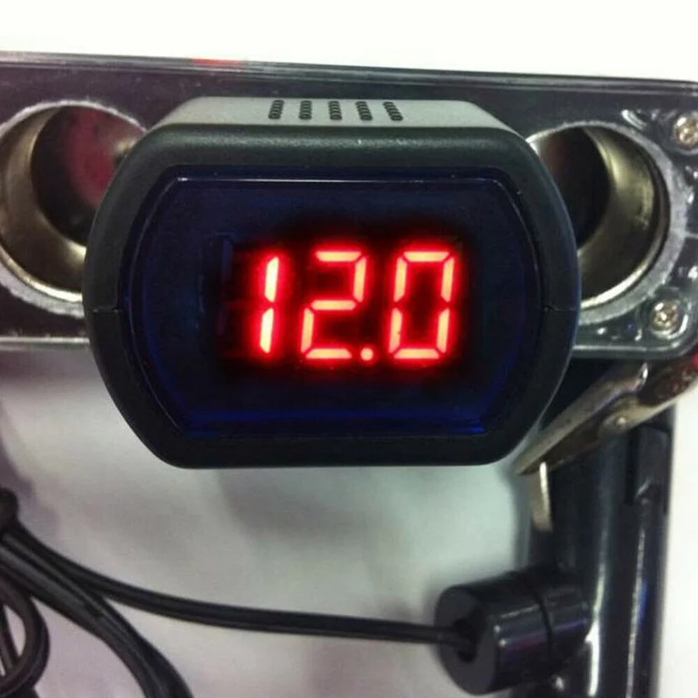 Digital LED Voltage Gauge For Car Battery Auto DC Voltage Monitoring 5