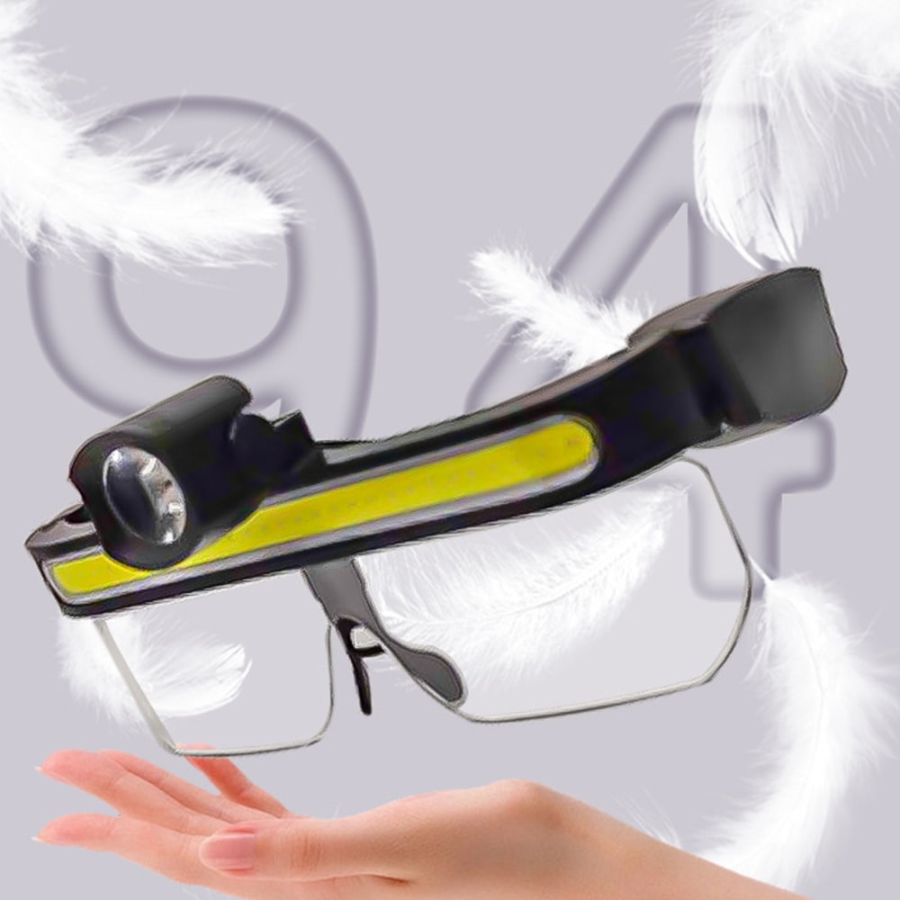 LED Glasses Lamp With USB Charging Multifunctional Floodlight Night Vision Headlamp For Cycling Fi 0