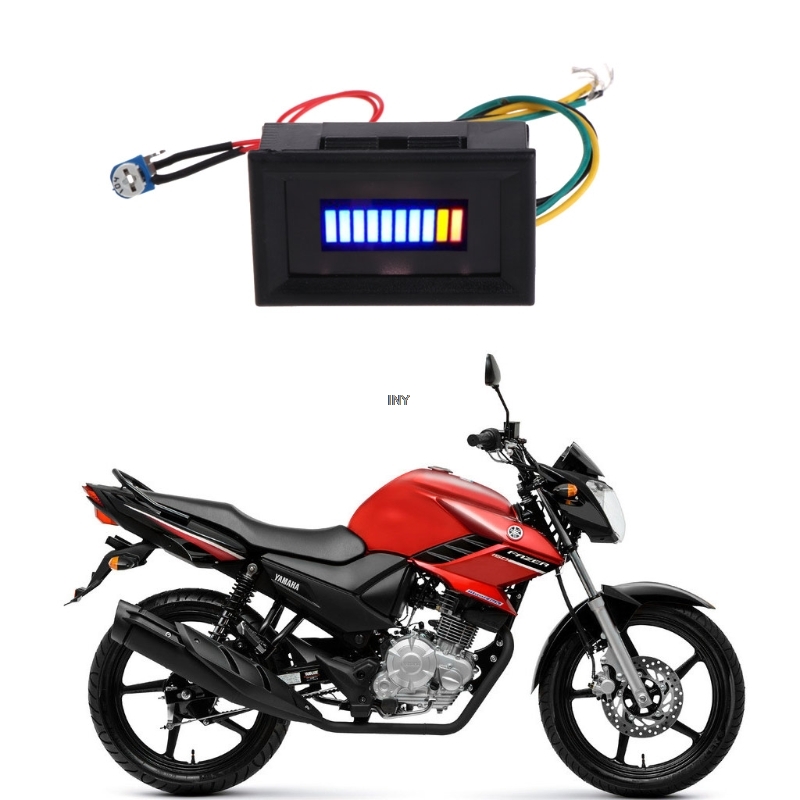 Universal Motorcycle Car LED Oil Fuel Level Gauge Indicator Accurate Oil Measurement For Vehicles 0