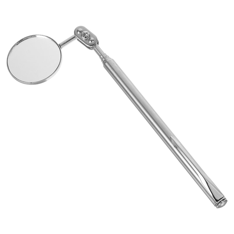 Round Telescoping Inspection Mirror For Mechanics Stainless Steel Extendable Portable For Tight Spa 1