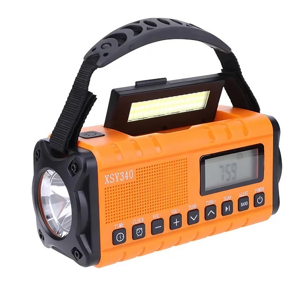 Hand Crank Solar Emergency Radio With NOAA Weather Alert AM FM LED Flashlight SOS Alarm Portable P 7