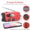 Multifunctional Emergency Weather Radio With Solar Hand Crank Power LED Flashlight Power Bank 1