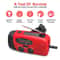 Multifunctional Emergency Weather Radio With Solar Hand Crank Power LED Flashlight Power Bank 5
