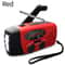 Multifunctional Emergency Weather Radio With Solar Hand Crank Power LED Flashlight Power Bank 9