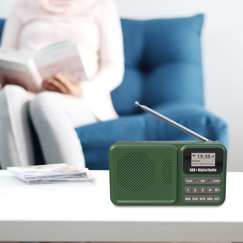 Portable DAB Digital Radio With Bluetooth Solar Charging Music Play Emergency Function 0