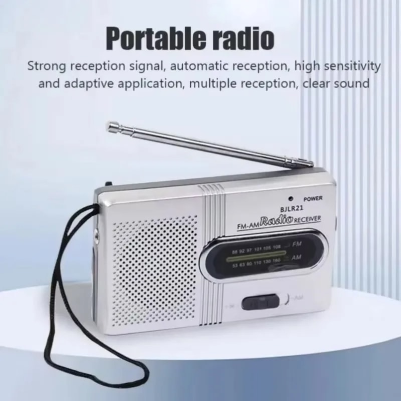 Mini Radio AM FM Portable Radio With Longest Lasting Battery Ideal For Running Walking And Home Use 3