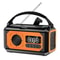 Solar Powered Portable Emergency Radio With NOAA Alerts Hand Crank 4
