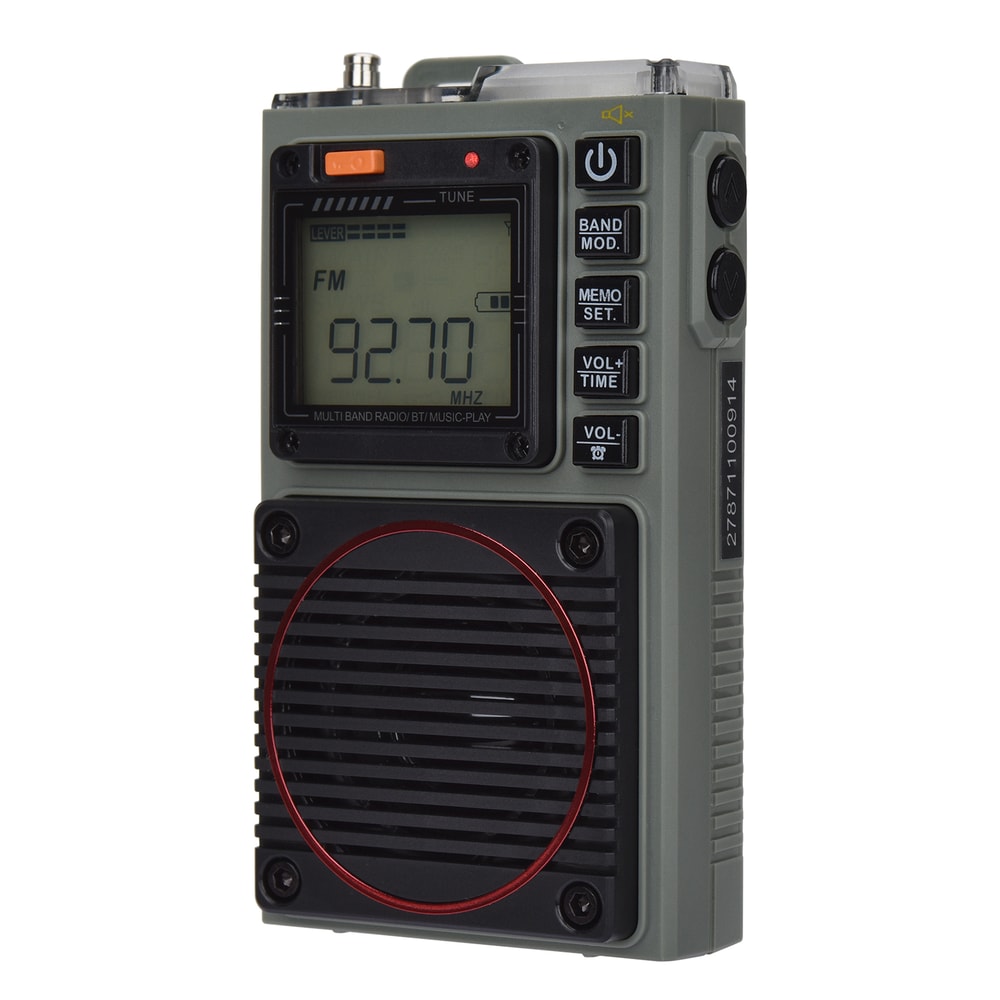 Portable Bluetooth Radio With Flashlight TF Card Input And SOS Alarm 2