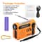 Portable Solar Hand Crank Radio With Power Bank Phone Charger Flashlight Weather Emergency Radio 4