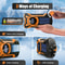 Portable Emergency Radio With Solar Hand Crank Bluetooth Waterproof Dustproof Orange 2