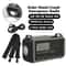 Portable Solar Hand Crank Radio With NOAA Weather Alerts Power Bank Emergency Flashlight SOS Alar 1