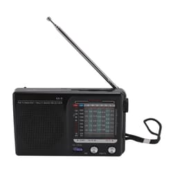 portable multi-band radio with bluetooth for emergency fm, am & sw bands, battery powered for seniors