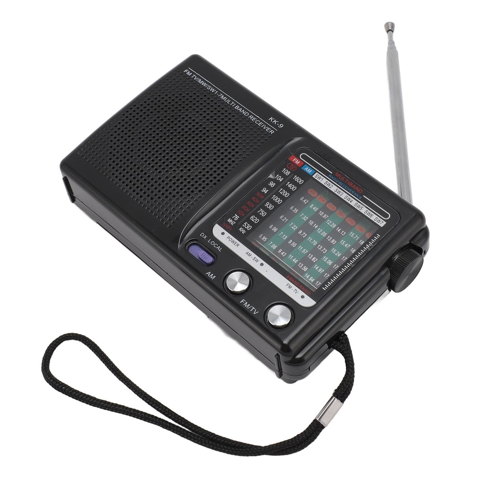 Portable MultiBand Radio With Bluetooth For Emergency FM AM SW Bands Battery Powered For Seniors 6