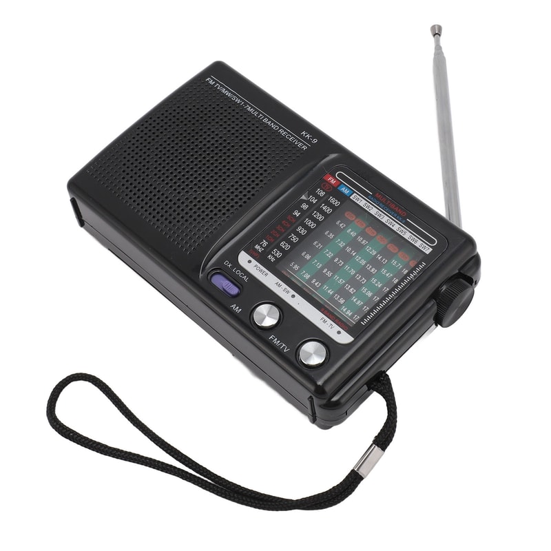 Portable MultiBand Radio With Bluetooth For Emergency FM AM SW Bands Battery Powered For Seniors 6