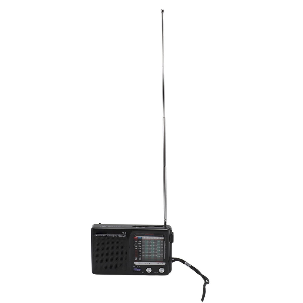 Portable MultiBand Radio With Bluetooth For Emergency FM AM SW Bands Battery Powered For Seniors 1