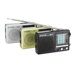 portable digital radio with built in speaker and telescopic antenna battery operated for indoor & outdoor use