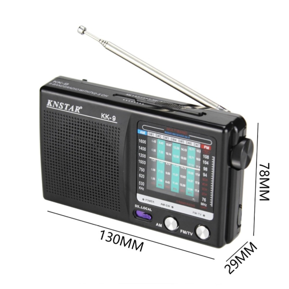 Portable Digital Radio With Built In Speaker And Telescopic Antenna Battery Operated For Indoor Ou 5
