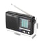 Portable Digital Radio With Built In Speaker And Telescopic Antenna Battery Operated For Indoor Ou 5