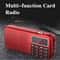 Portable Digital Radio With Music Player And LED Display Rechargeable USB FM TF Slot Speaker 4