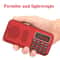 Portable Digital Radio With Music Player And LED Display Rechargeable USB FM TF Slot Speaker 6