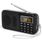 Portable Digital Radio With Music Player And LED Display Rechargeable USB FM TF Slot Speaker 7