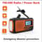 Emergency Solar Radio With Hand Crank And USB Charging Outdoor Survival Radio With Flashlight SOS A 5