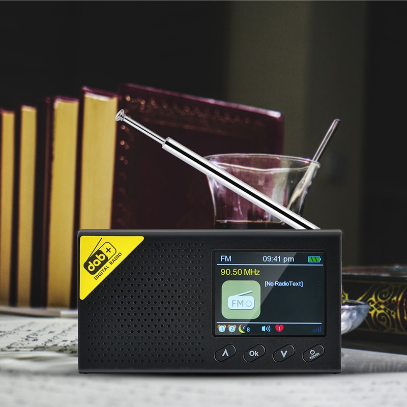 Portable LCD Display DAB Digital Radio With Bluetooth And FM Receiver Featuring Telescopic Antenna 5
